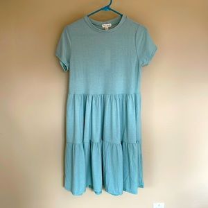 Soft See You Monday seafoam green dress